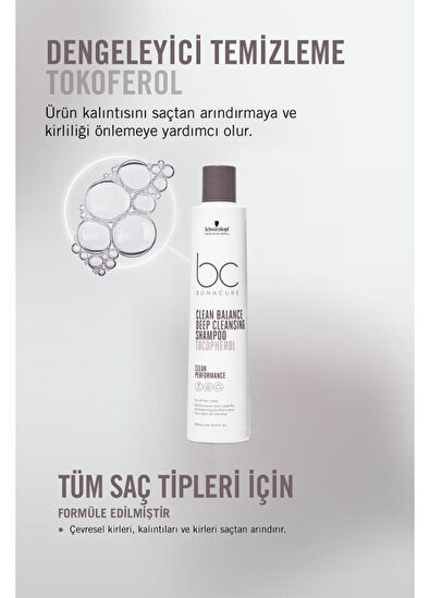 Bonacure BC Clean Balancing Deep Cleansing Shampoo 250 ml - 3
