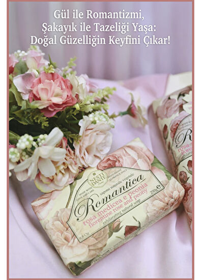 Nesti Dante Romantica Florentine Rose and Peony Gül ve Şakayık Özlü Vegan Bakım Kalıp Sabun 250 gr - 5