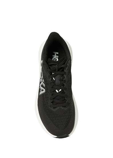 Hoka Mach 7 Siyah Beyaz Kadın Sneaker - 4