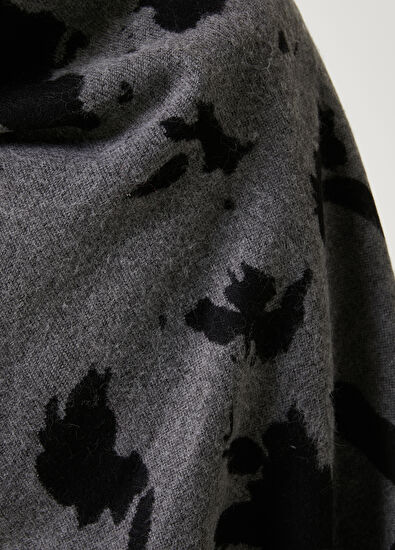 Beymen Club Gri Yaprak Desenli Şal - 5