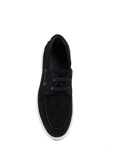 Beymen Club Navy Blue Men's Suede Sneaker - 4