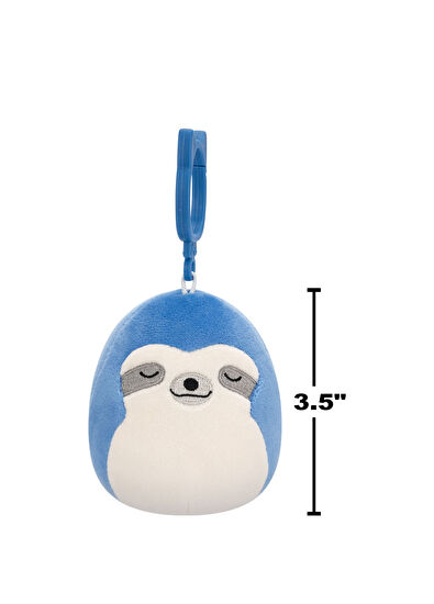 Squishmallows Pablito Tembel Hayvan Klipsli Peluş Oyuncak 9 cm - 5