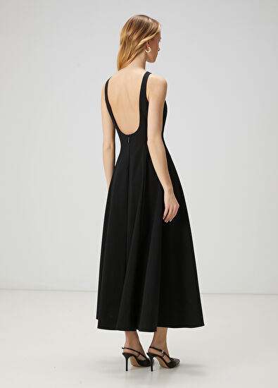 Beymen Club Siyah Maksi Elbise - 7
