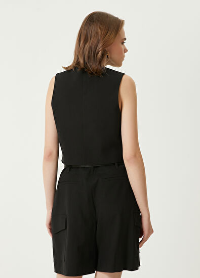 Beymen Club Black Linen Vest - 6