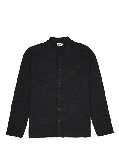 Beymen Club Antrasit Yün Hırka - 7