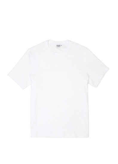 Beymen Club Relax Fit Off White Rib Detailed T-Shirt - 6