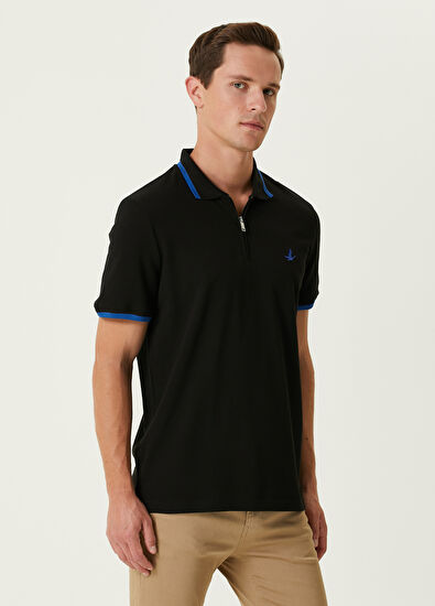 Beymen Club Black Sax Polo T-shirt - 3