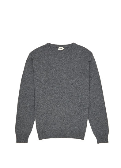 Beymen Club Grey Melange Cashmere Sweater - 7