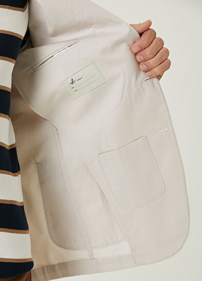 Beymen Club Ecru Poplin Coat - 10