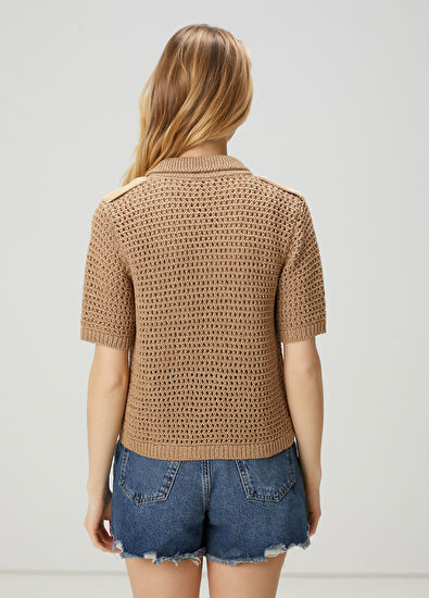 Beymen Club Gold Ajurlu Polo Hırka - 5