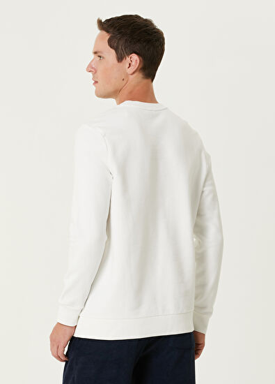 Beymen Club Beyaz Logo Baskılı Sweatshirt - 5