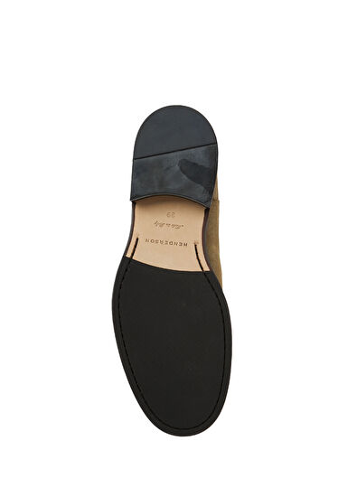 Bej Kadın Süet Çizme - Görsel 6