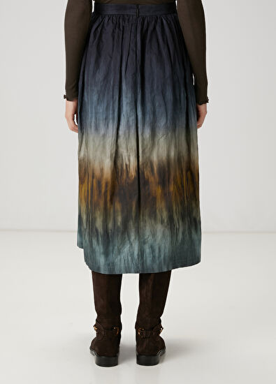 Beymen Club Mavi Kloş Uzun Etek - 4