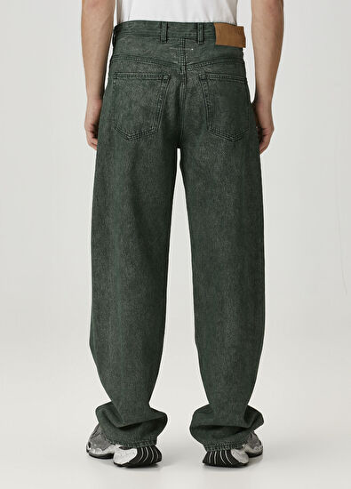 MM6 Maison Margiela Yeşil Jean Pantolon - 3