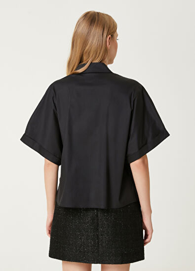 Beymen Club Siyah Kısa Kollu Gömlek - 6