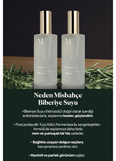 Misbahçe Biberiye Suyu Dökülme Karşıtı Saç Toniği 100 ml - 4