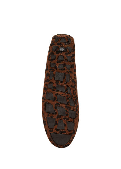 Beymen Club Leopar Print Lace-Up Women's Suede Driver - 5