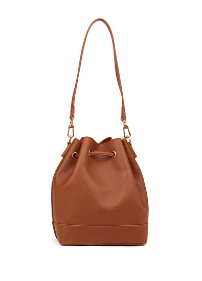 Beymen Club Taba Logo Detaylı Büzgülü Çanta - 4