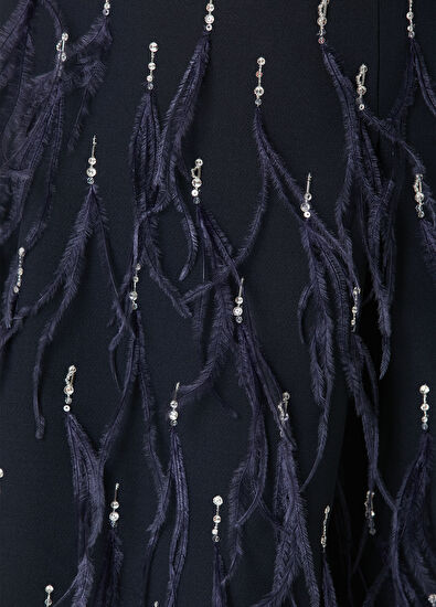 Valentino Navy Blue Mini Wool Skirt - 4