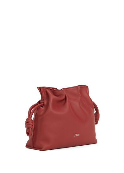 Mini Flamenco Kırmızı Kadın Deri Çanta - Görsel 4