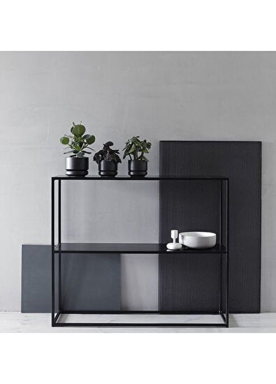 Foqlio Enumer Minimal Metal Console Table - 5