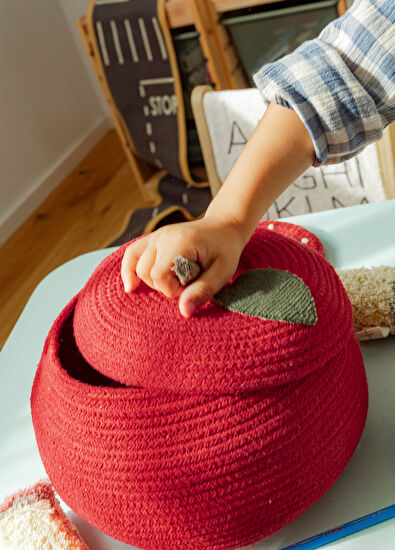 Lorena Canals Apple Kids Room Basket - 5
