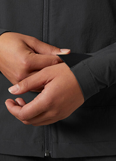 Helly Hansen Blaze Softshell Kapişonlu Gri Kadın Mont - 5