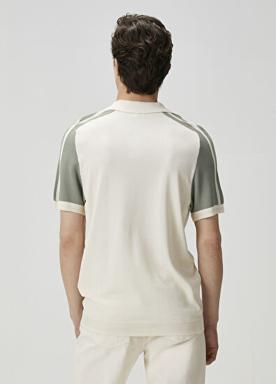 Beymen Club Krem Polo Yaka Kısa Kollu Triko - 5