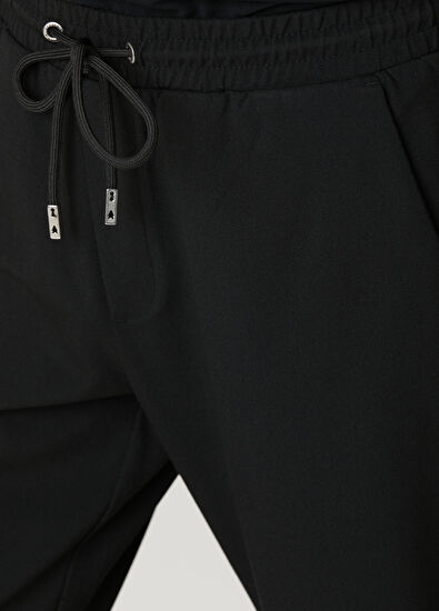 Academia Siyah Beli Kordonlu Pantolon - 4