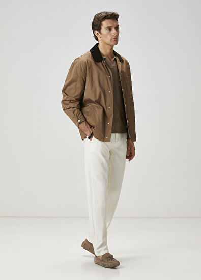 Beymen Club Deve Tüyü Yakası Süet Garnili Ceket - 3