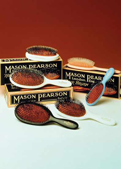 Mason Pearson Popular Bristle Nylon BN1 Pink Geniş Saç Fırçası - 4