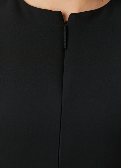 Siyah Mini Elbise - Görsel 8
