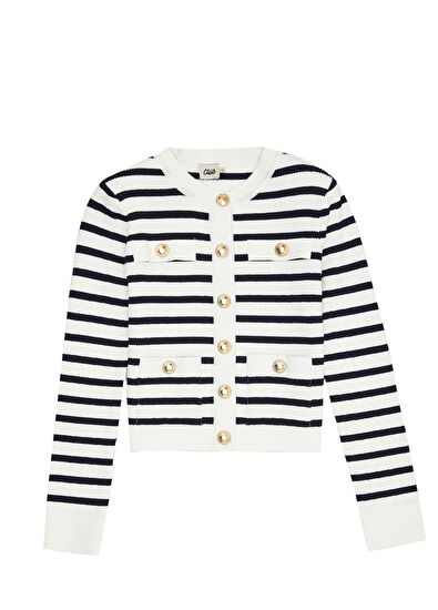 Beymen Club Lacivert Beyaz Hırka - 7