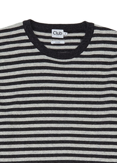 Beymen Club Gray Striped Sweater - 7