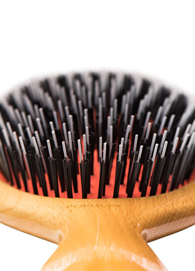 Mason Pearson Popular Bristle Nylon BN1W Wood Geniş Saç Fırçası - 6
