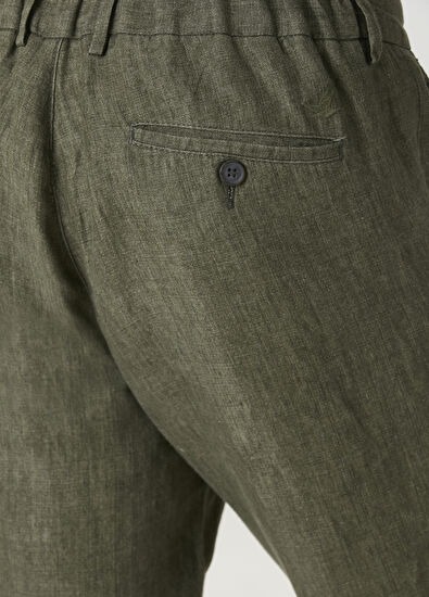 Beymen Club Khaki Linen Trousers - 5