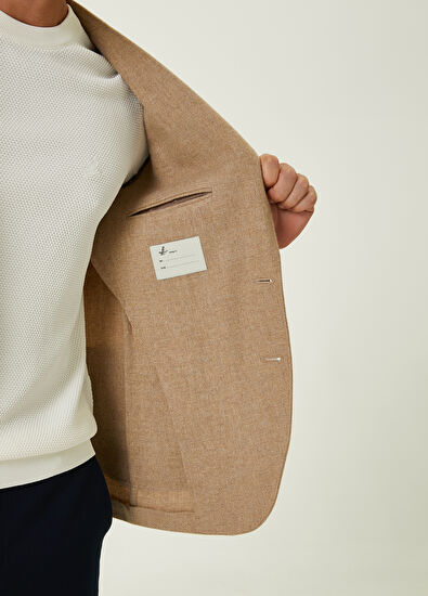 Beymen Club Beige Patch Pocket Detailed Woolen Coat - 9