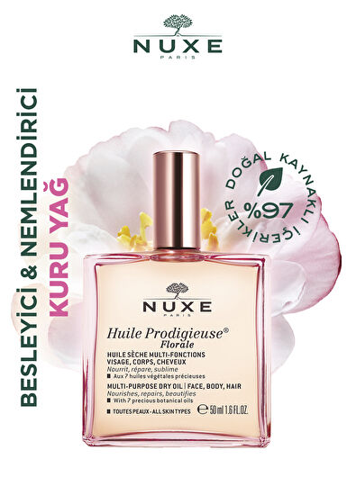 Nuxe Huıle Prodıgıuse Florale Kuru Yağ 50 ml + Huıle Prodıgıuse Florale Or Kuru Yağ 50 ml + Makyaj Temizleme Suyu 50 ml Cilt Bakım Seti  - 5