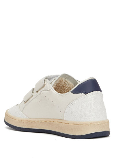Golden Goose Ball Star Mavi Beyaz Unisex Çocuk Deri Sneaker - 3
