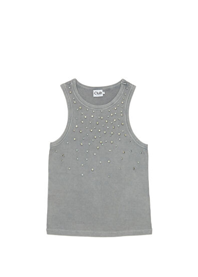 Beymen Club Gri İşlemeli Atlet - 7