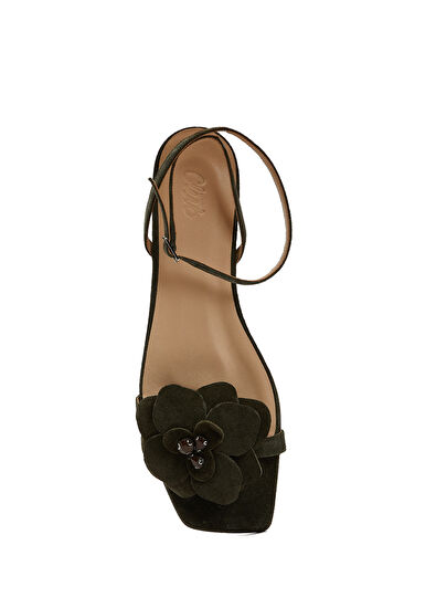 Beymen Club Khaki Womens Leather Sandals - 4