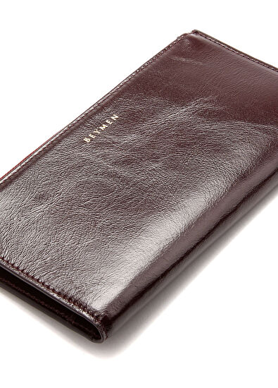 Bordo Kadın Deri Cüzdan - Görsel 6