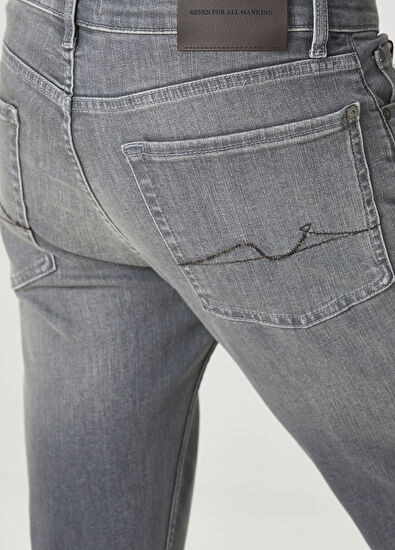 7 For All Mankind Slimmy Gri Jean Pantolon - 5