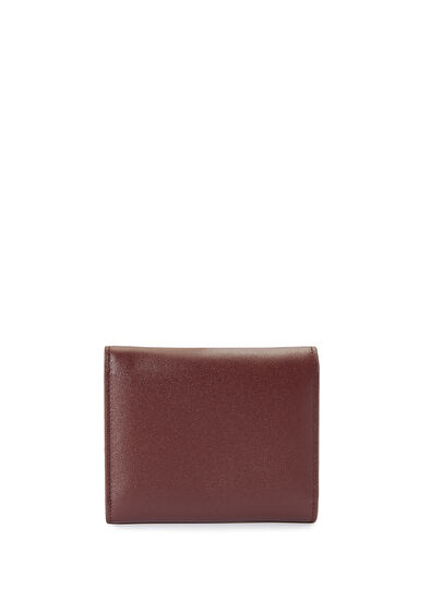Beymen Club Burgundy Small Women's Leather Wallet - 3