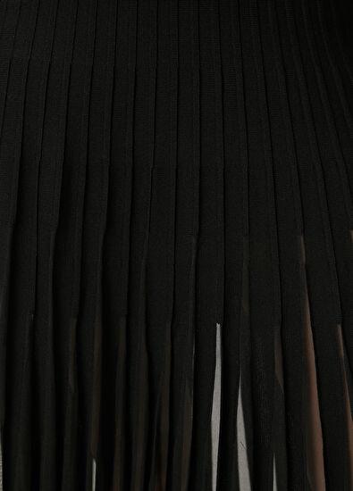 Beymen Club Black Midi Knit Skirt - 5