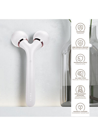 Geske Sonic Facial & Body Roller Beyaz Titreşimli Roller Yüz ve Vücut Şekillendirici Bakım Cihazı - 7
