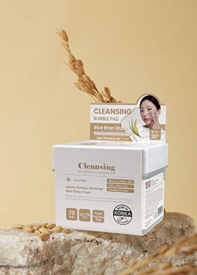 Dermal Rice Bubble Cleansing Pad Makeup Remover Exfoliating and Moisturizing Cleansing Pad - 7