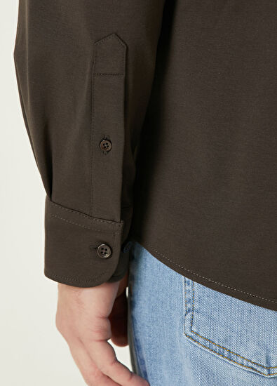 Network Kahverengi Gömlek - 7