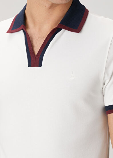 Beymen Club Slim Fit Beyaz Pike Polo T-shirt - 6