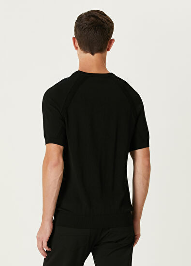 Beymen Club Siyah Kısa Kollu Kazak - 5